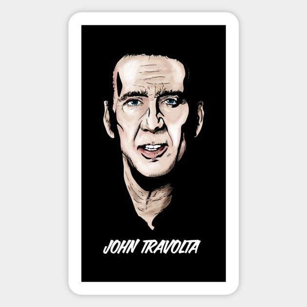 John Travolta Sticker by Harley Warren